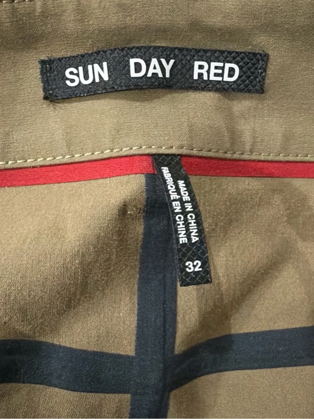 Sun Day Red Tiger Woods Jupiter 5 Pocket Golf Pants Men’s Size 32 Bronze